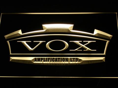 VOX Amplifier Guitar Bass Band LED neon Sign